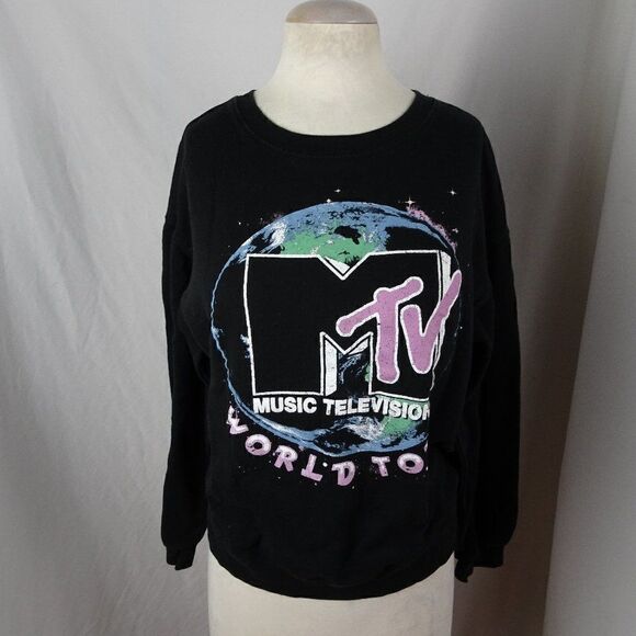 MTV Music Television World Tour Junior Sweatshirt Size L (11-13) - Picture 1 of 10